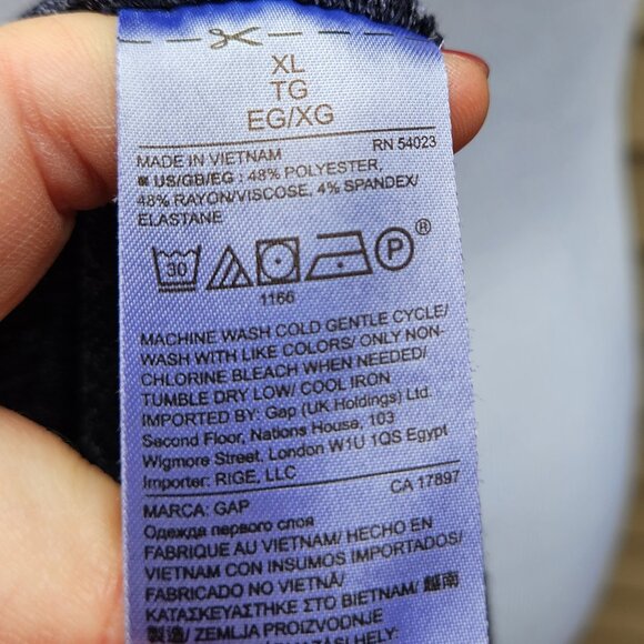 GAP Softspun Knit Hi-Lo Sweater Marled Drop Shoulder 461643 Relaxed Fit - Picture 13 of 14